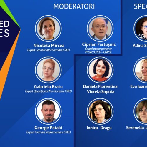 Eveniment online „Activitățile de formare CRED. Povești de succes”