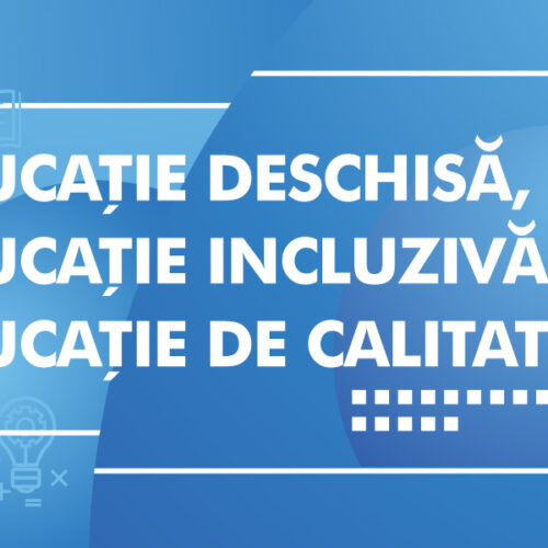 Atelierul național „Educație deschisă, educație incluzivă, educație de calitate”, 3- 5 octombrie, Sinaia