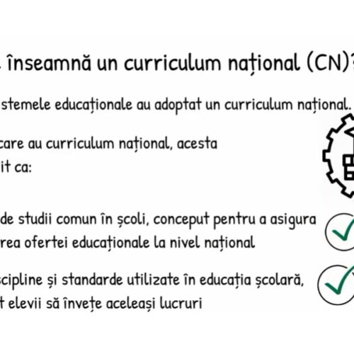 Curriculum național și rolul acestuia