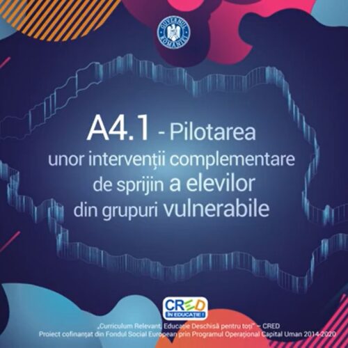 Modele de bune practici CRED, în sprijinul elevilor aflați în risc de abandon școlar